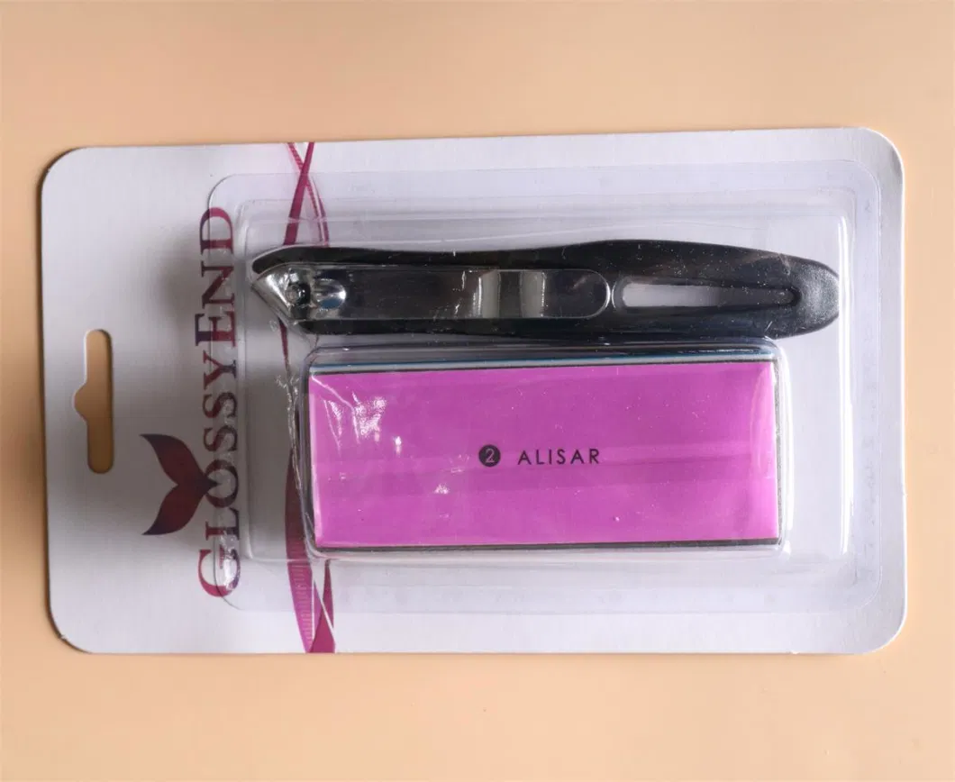 Nail Clipper Set with Nail Buffer with Blister Card Pack