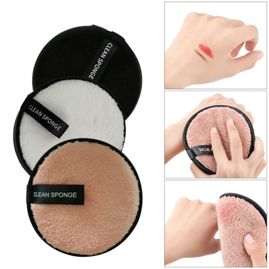 OEM Custom Make up Remover Clean Sponge Face Towel Makeup Remover Cotton Pad Organic Makeup Removing Sponge for Face