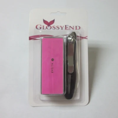 Nail Clipper Set with Nail Buffer with Blister Card Pack